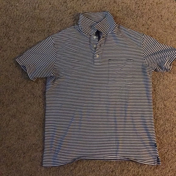 Structure Stretchy S polo Black/White striped - Picture 1 of 4